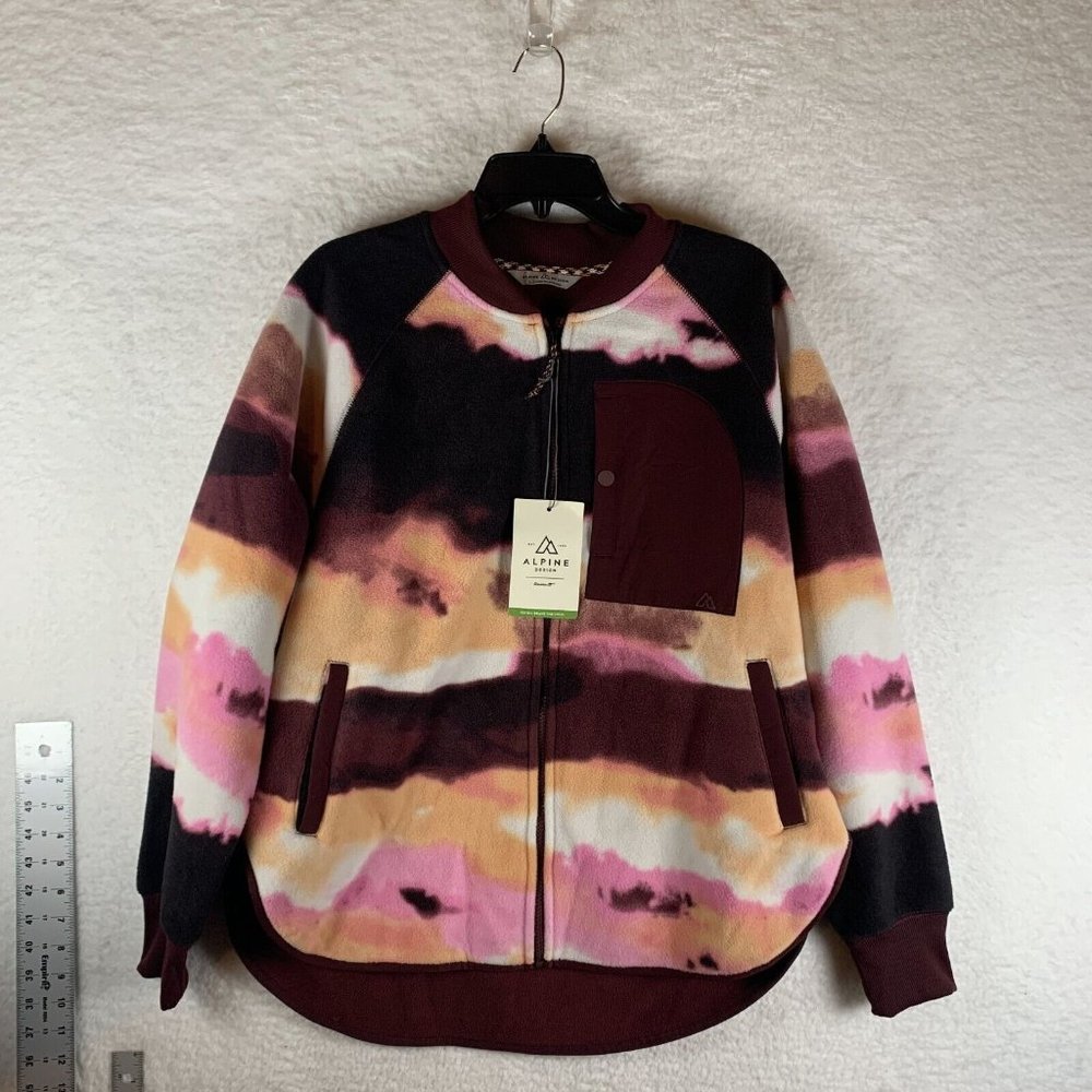 Alpine Design Jackets Women's‎ Large Multicolor Polyester Fleece Full-Zip 7190.